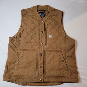Carhartt Men’s Quilted Insulated Work Vest - Brown